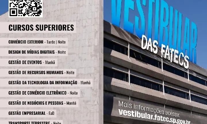 Fatec Barueri abre inscrições para Vestibular de 2027 com 9 cursos superiores gratuitos
