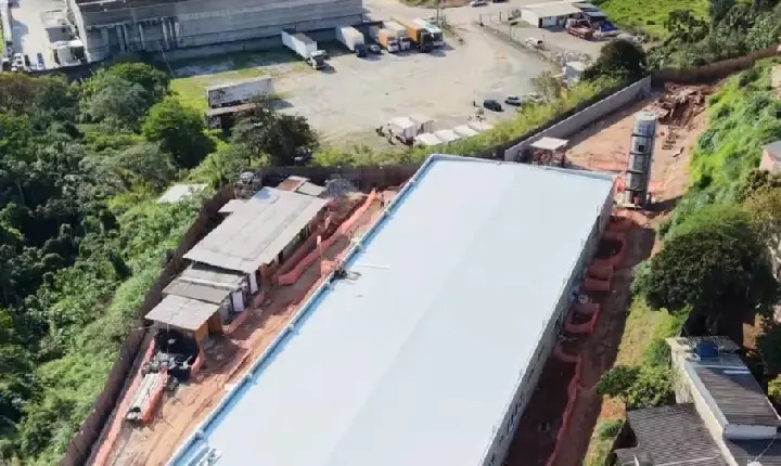 Jandira avança nas obras da EMEB Ouro Verde e unidade escolar chega à fase de acabamento