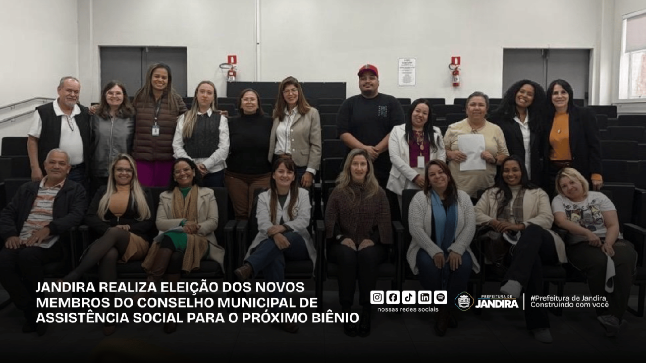 Jandira elege novos conselheiros do CMAS para o próximo biênio