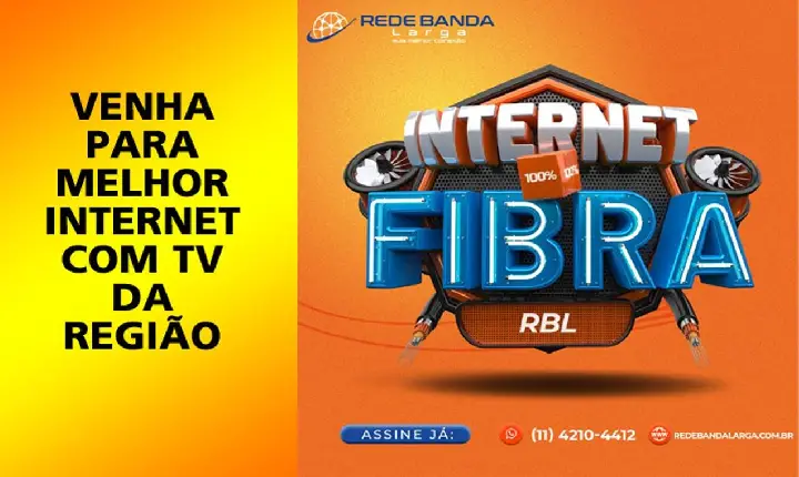 Rede Banda Larga - Internet na Fibra