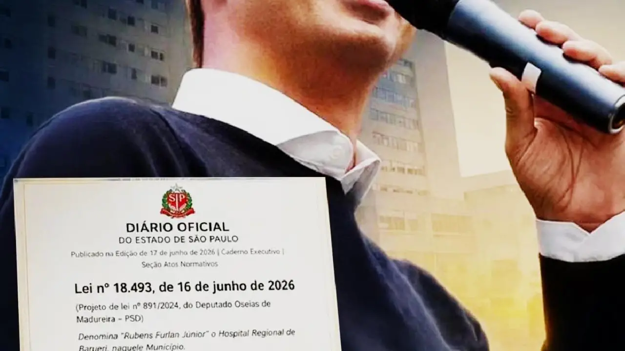 Rubens Furlan, acaba de anunciar que o novo Hospital Regional de Barueri vai se chamar “Rubens Furlan Júnior”