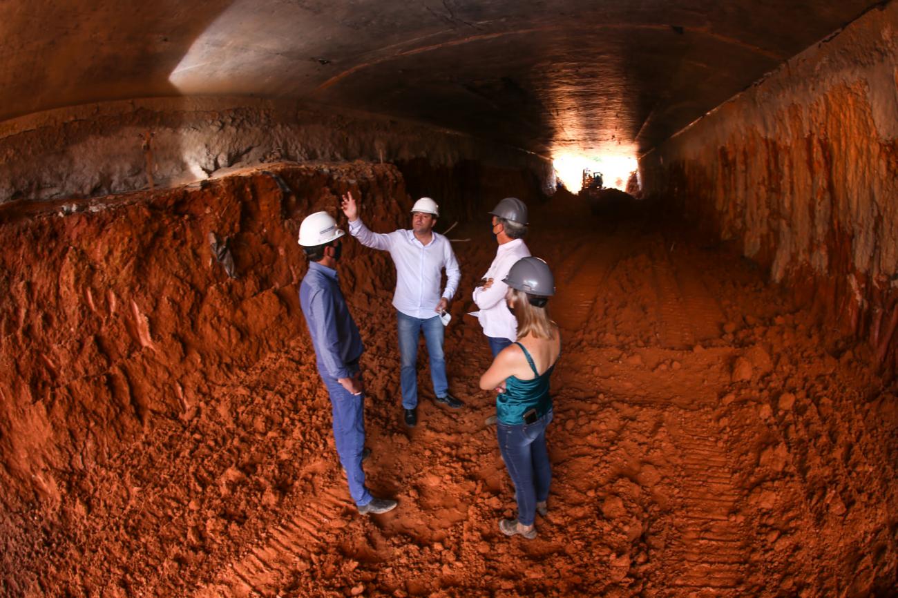 Obras do Túnel da Praça da Paz entra em reta final