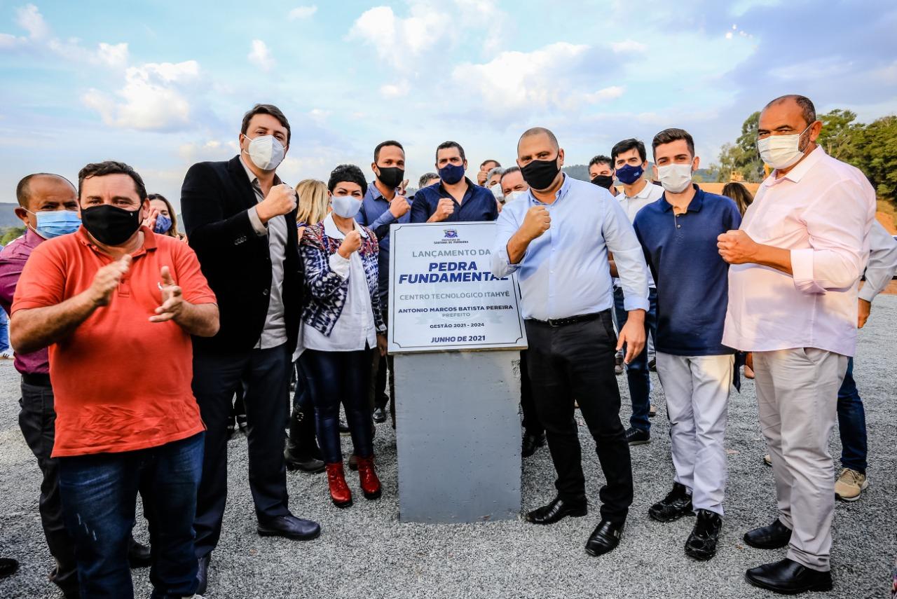 Prefeito Marcos Tonho lança Pedra Fundamental do Parque Tecnológico Santana de Parnaíba Alphaville