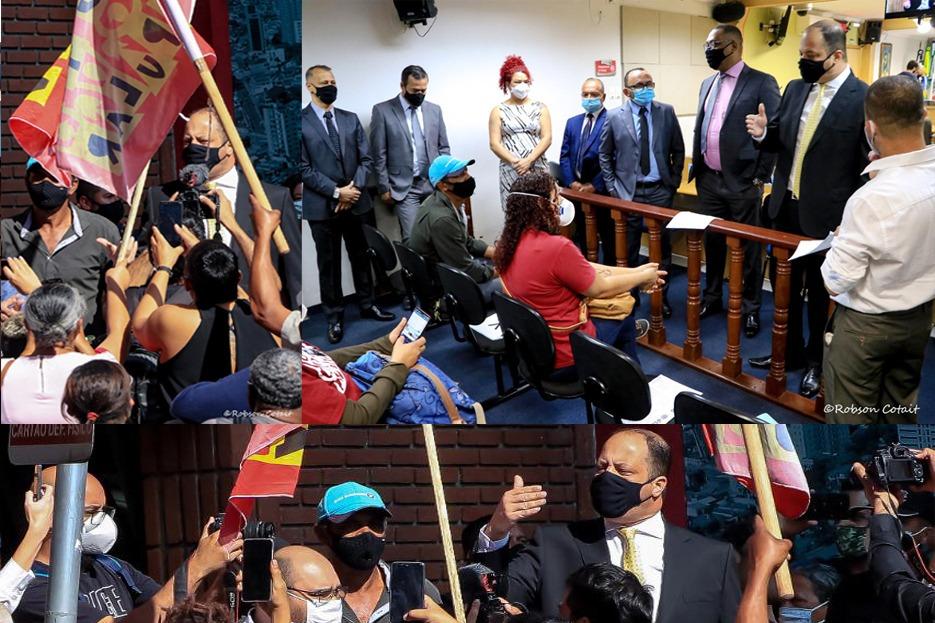 Câmara de Osasco recebe manifestantes que reivindicam moradias