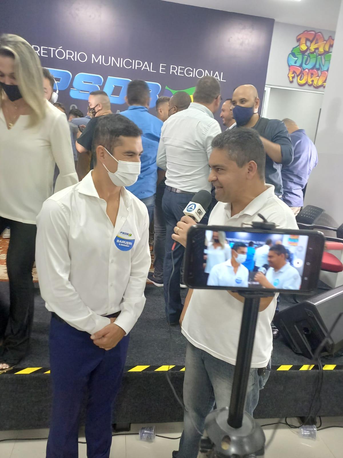 Furlan Filho comanda entrevista coletiva no Diretório Regional do PSDB em Barueri