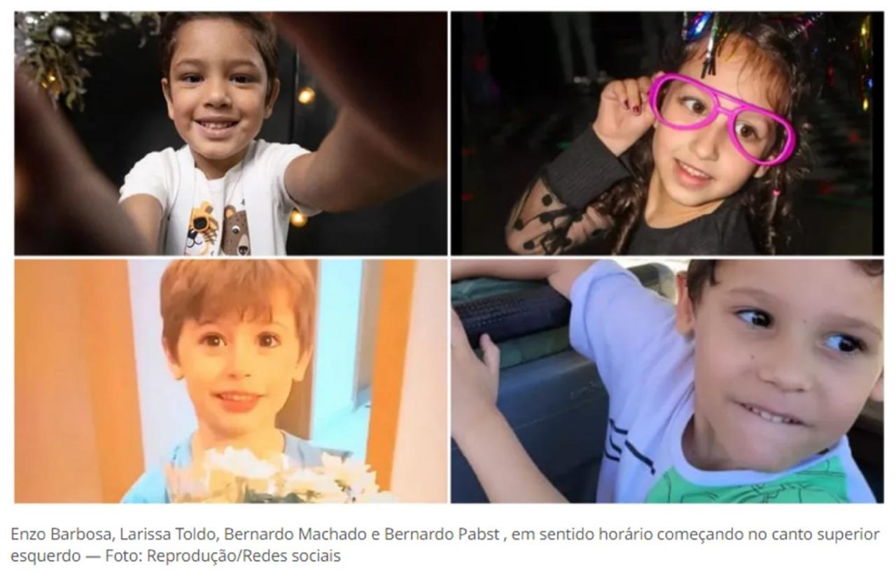 ATAQUE A CRECHE: Crianças que morreram são veladas em Blumenau