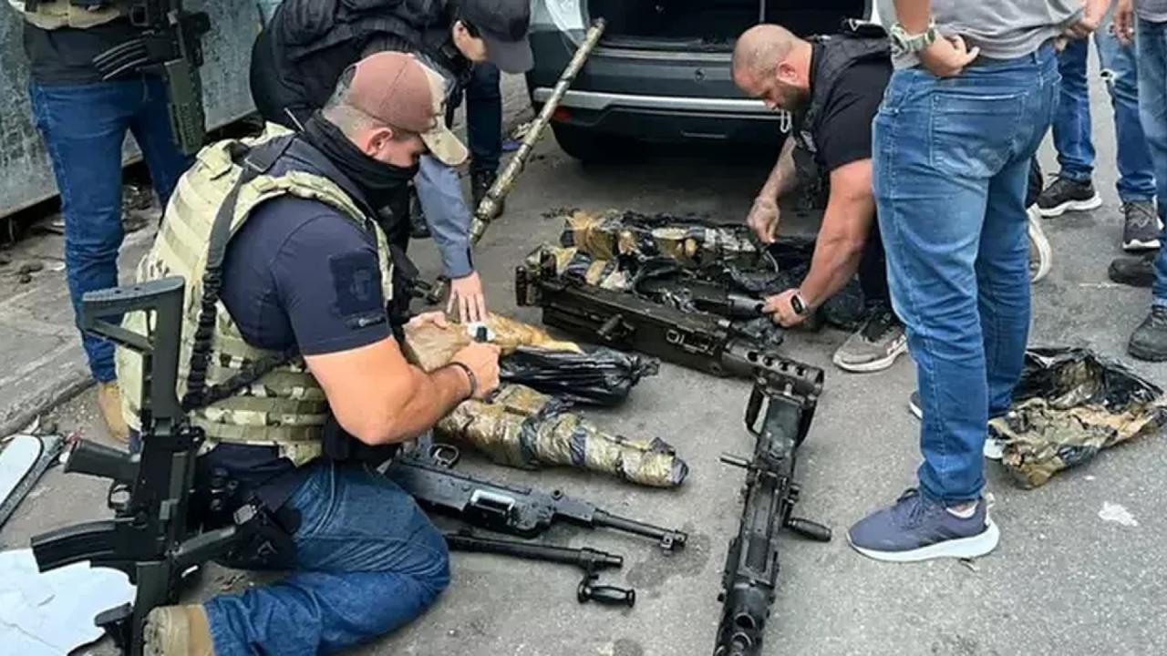 Oito metralhadoras furtadas do Arsenal de Guerra em Barueri são recuperadas no Rio
