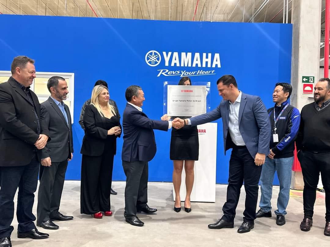 Prefeito Doutor Sato fortalece parcerias industriais e comemora inauguração da Yamaha Jandira