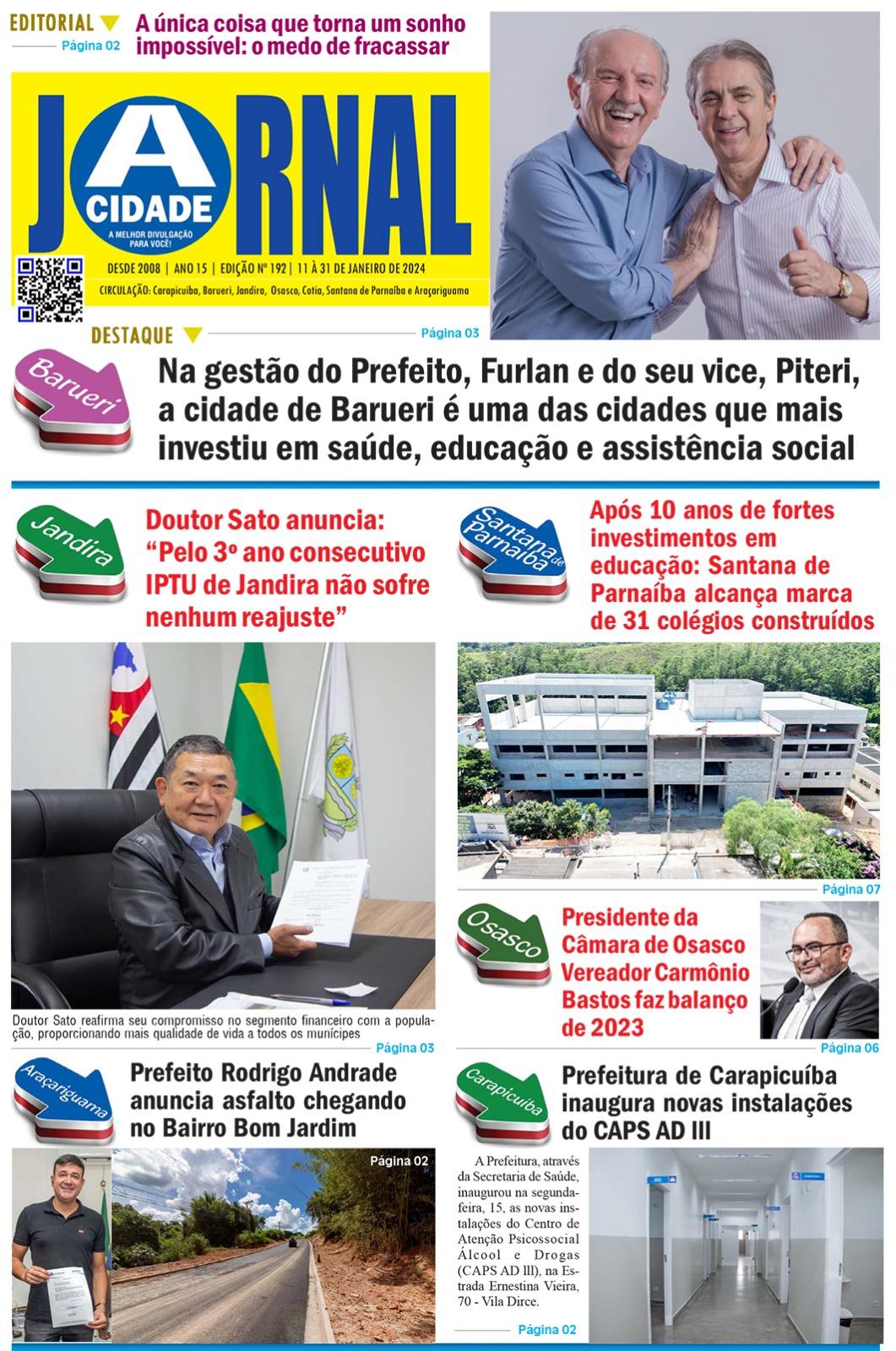 Jornal A CIDADE ed 192 Janeiro 2024