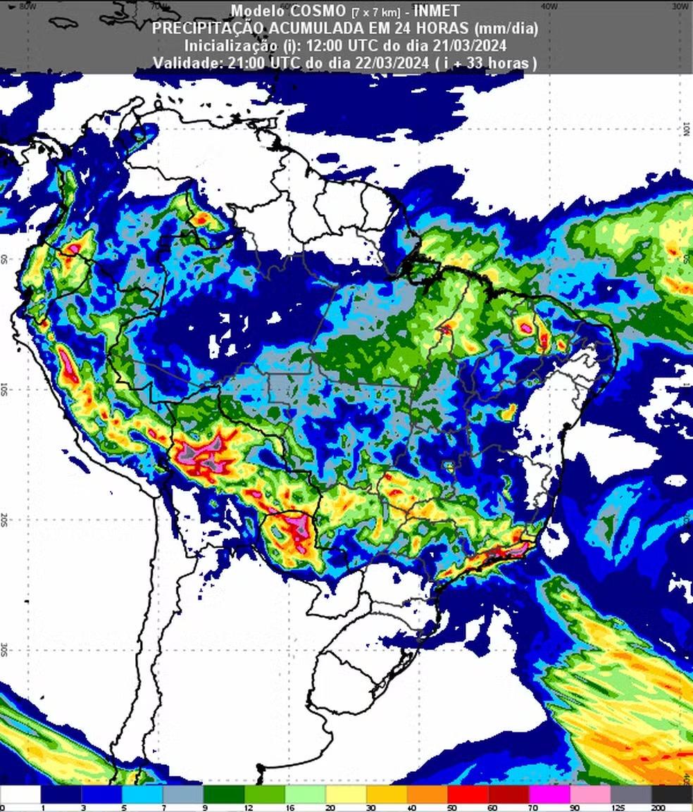'Chuva extrema' chega nesta sexta e deixa SP, RJ, MG e ES em alerta para risco de deslizamentos e inundações em SP e no RJ