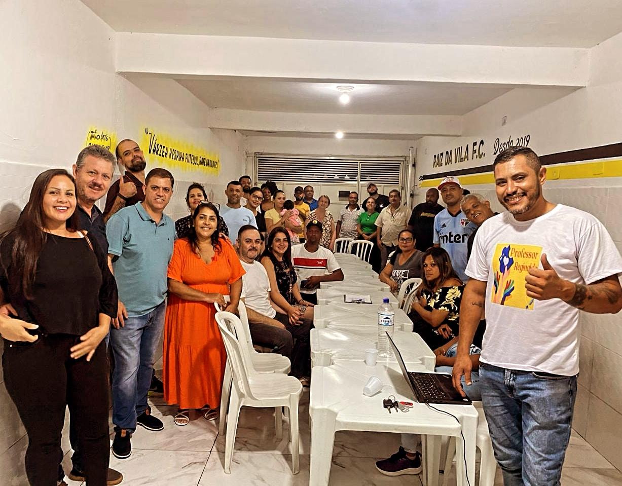 Líder Comunitário Professor Reginaldo recebe visita do prefeito Marcos Neves no “Raiz da Vila” em Carapicuíba