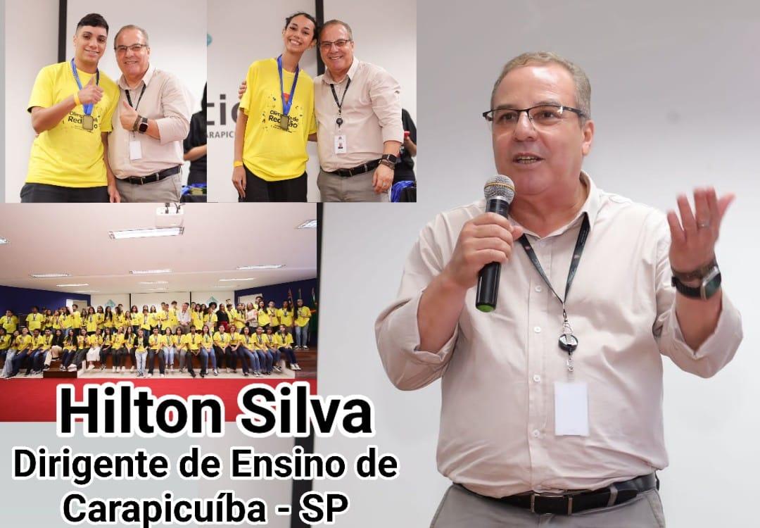 Dirigente Regional de Ensino de Carapicuíba, Hilton Silva, entrega a 2.550 alunos as medalhas da Olimpíada de Redação REDASP