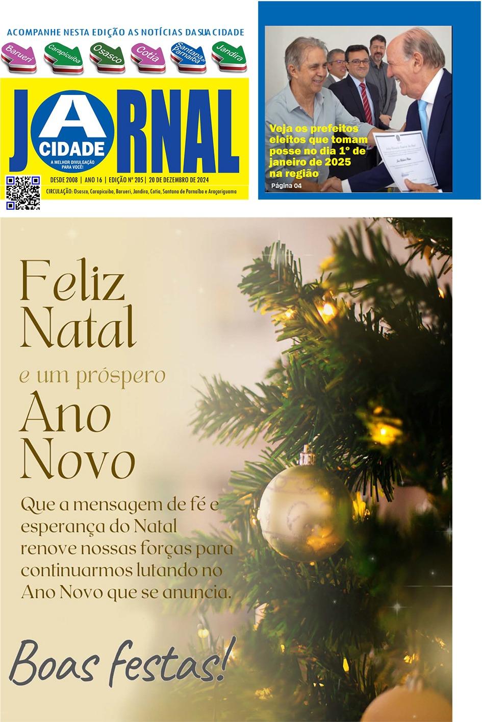 Jornal A CIDADE ed 205 Dezembro 2024