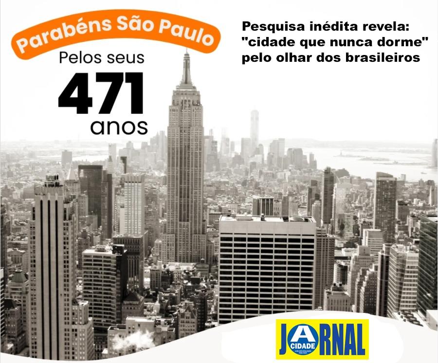 Parabéns São Paulo 471 anos!: Pesquisa inédita revela a 