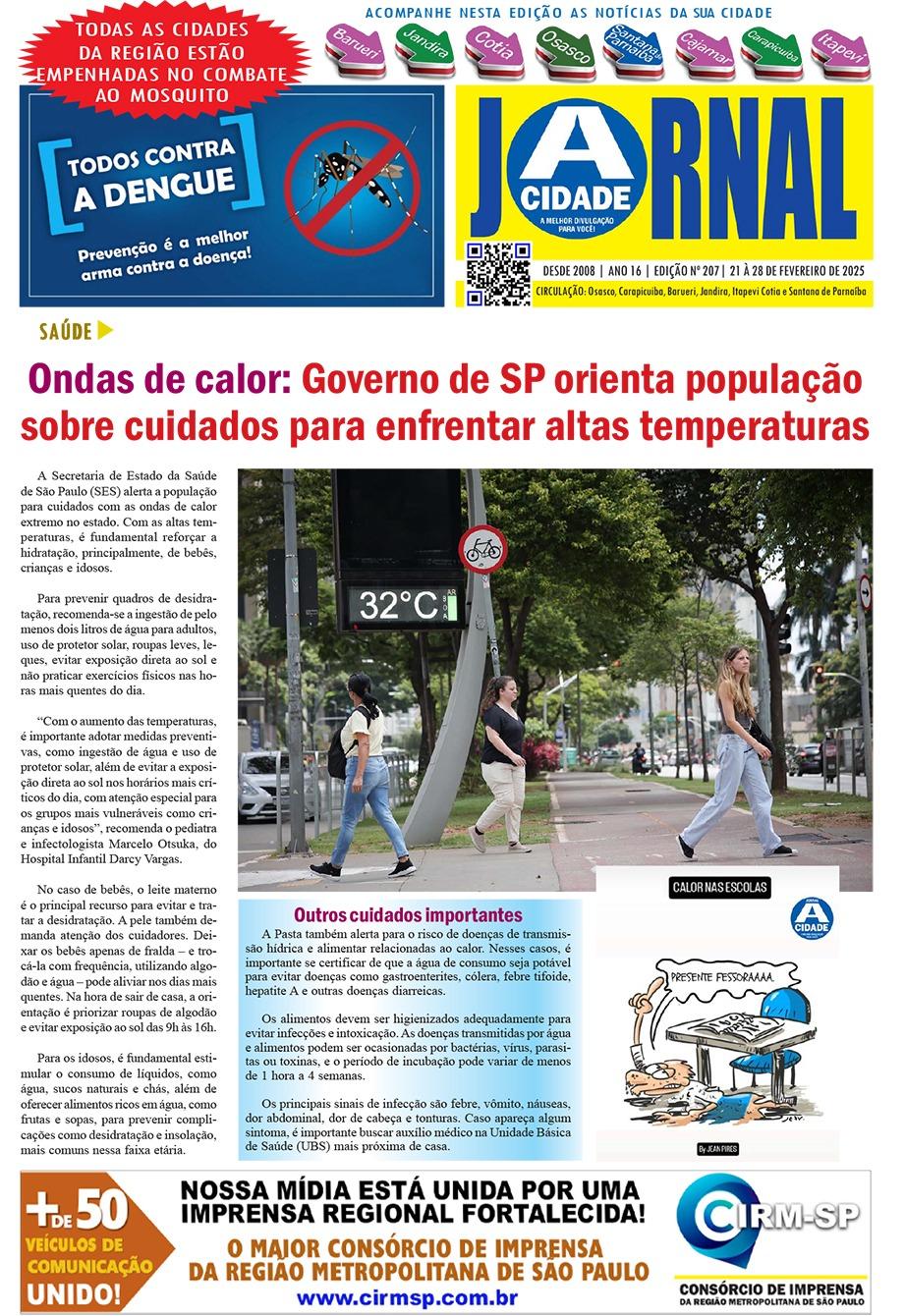 Jornal A CIDADE ed 207 Fevereiro 2025