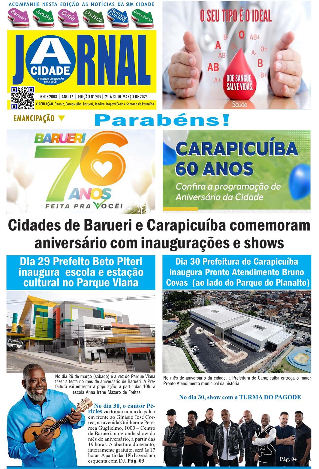 Jornal A CIDADE ed 209 Março 2025