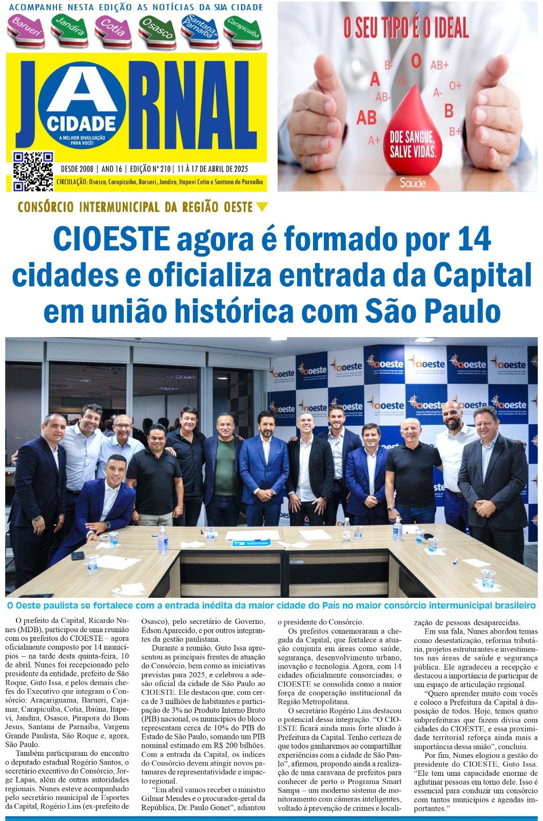 Jornal A CIDADE ed 210 Abril 2025