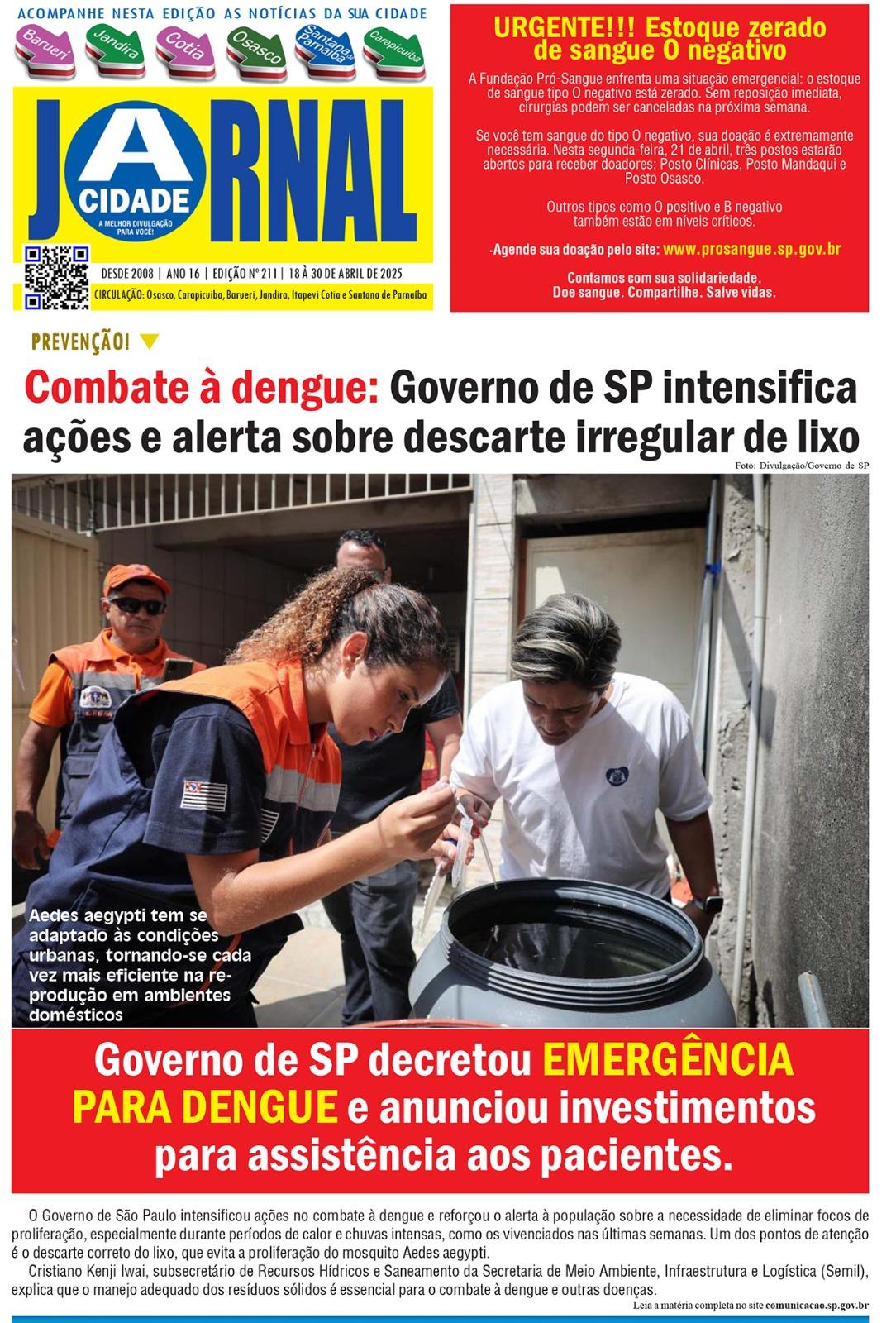 Jornal A CIDADE ed 211 Abril 2025