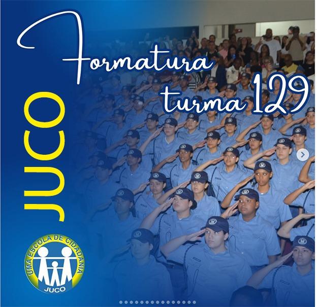 JUCO celebra 63 anos com formatura de 207 alunos da turma 129a de aspirantes 