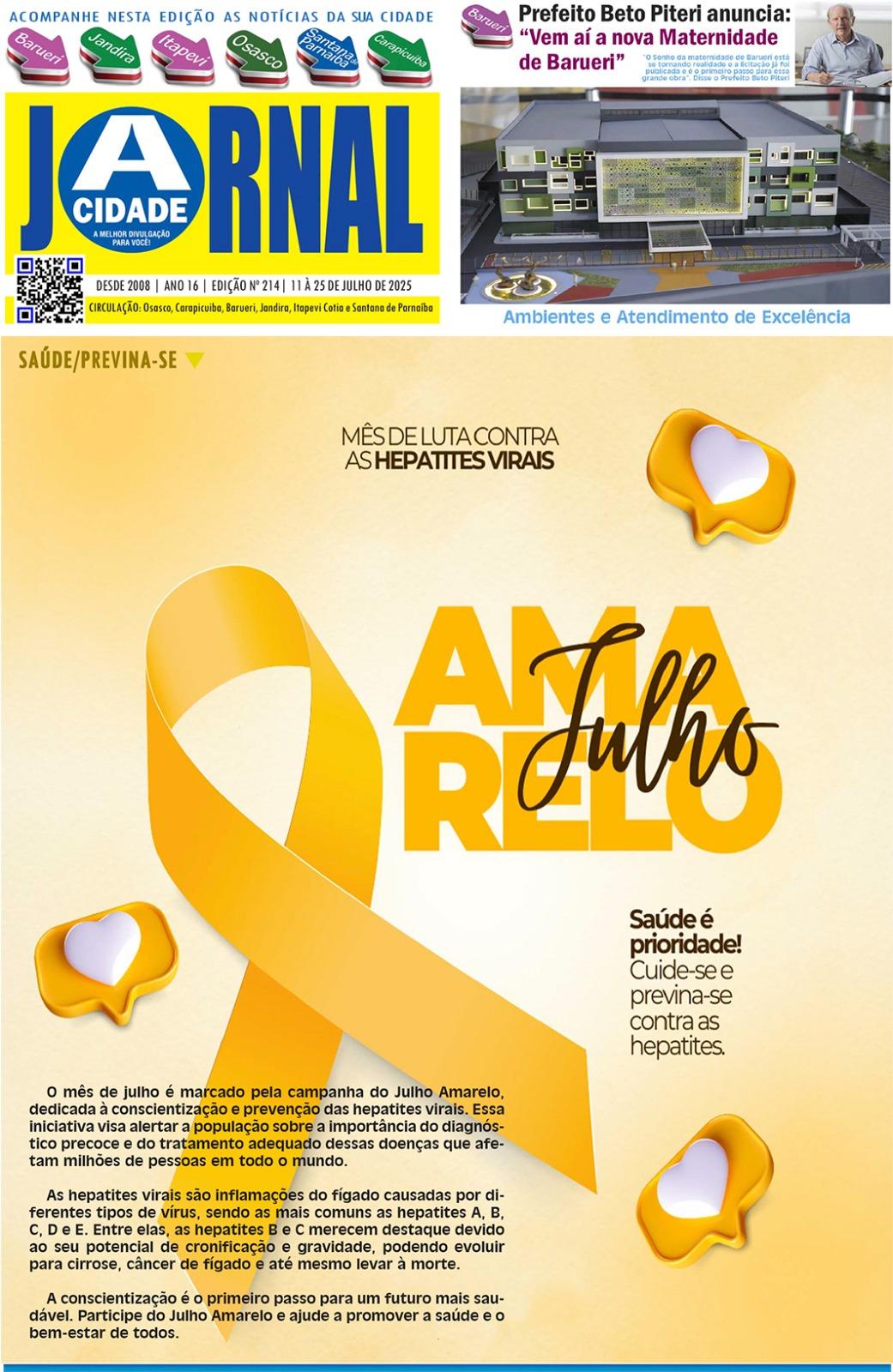 Jornal A CIDADE ed 214 Julho 2025