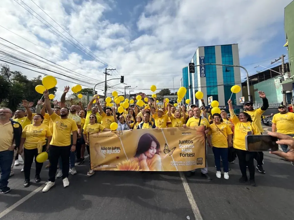 Jandira ganha destaque nacional com caminhada do setembro Amarelo