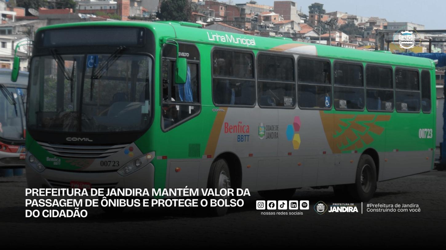 Boa notícia para quem utiliza o transporte público em Jandira: tarifa de ônibus será mantido, sem qualquer reajuste.
