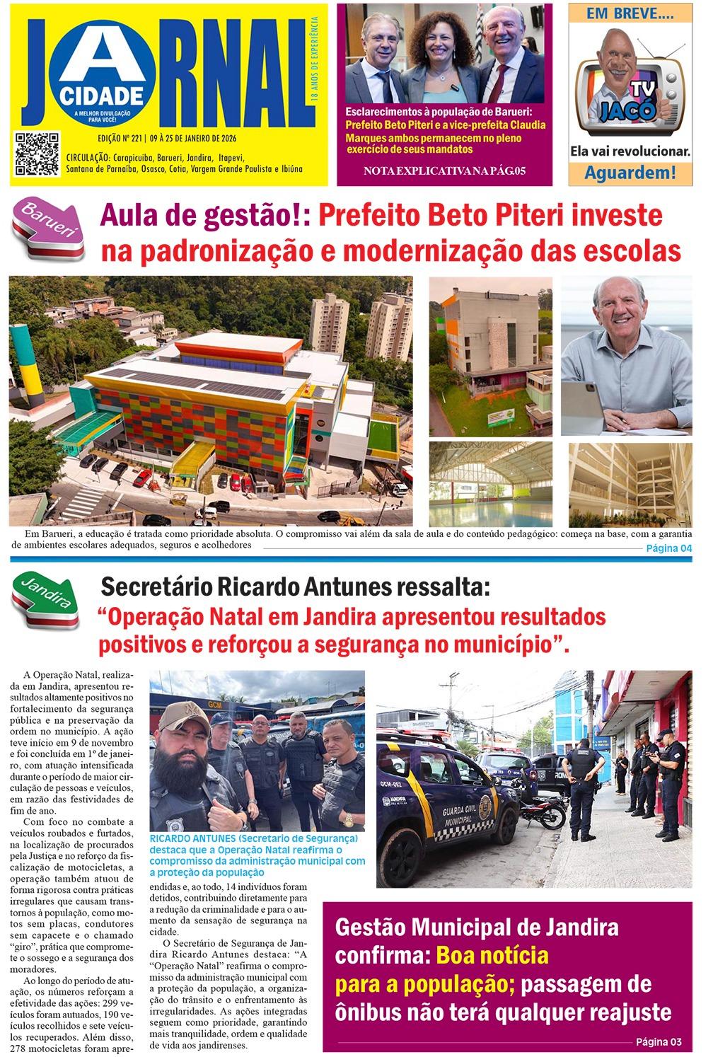Jornal A CIDADE ed 221 Janeiro 2026