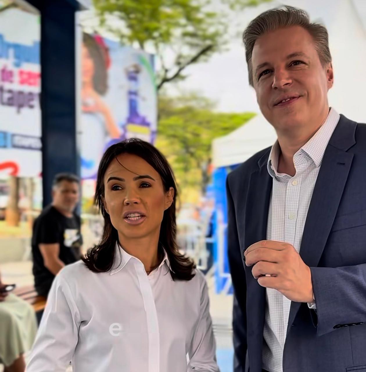 Deputada Estadual Bruna Furlan é recebida pelo ex-prefeito Igor Soares  no Novo Boulevard de Compras da Cidade de Itapevi