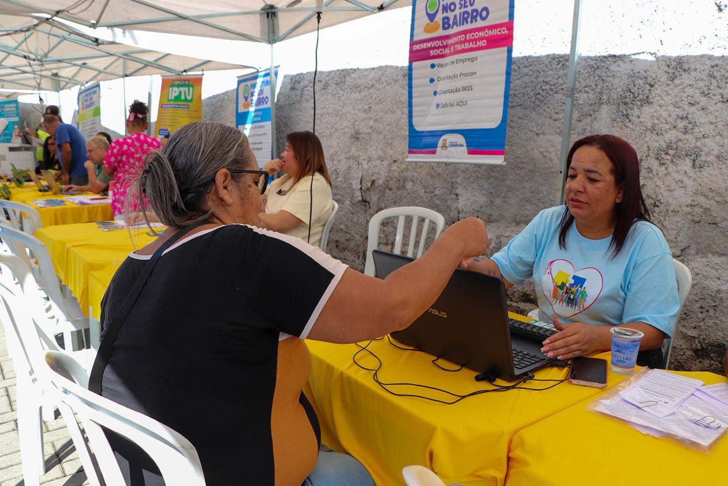 Prefeitura no Seu Bairro e Saúde + Perto de Você: Prefeitura leva serviços gratuitos ao Parque Jandaia
