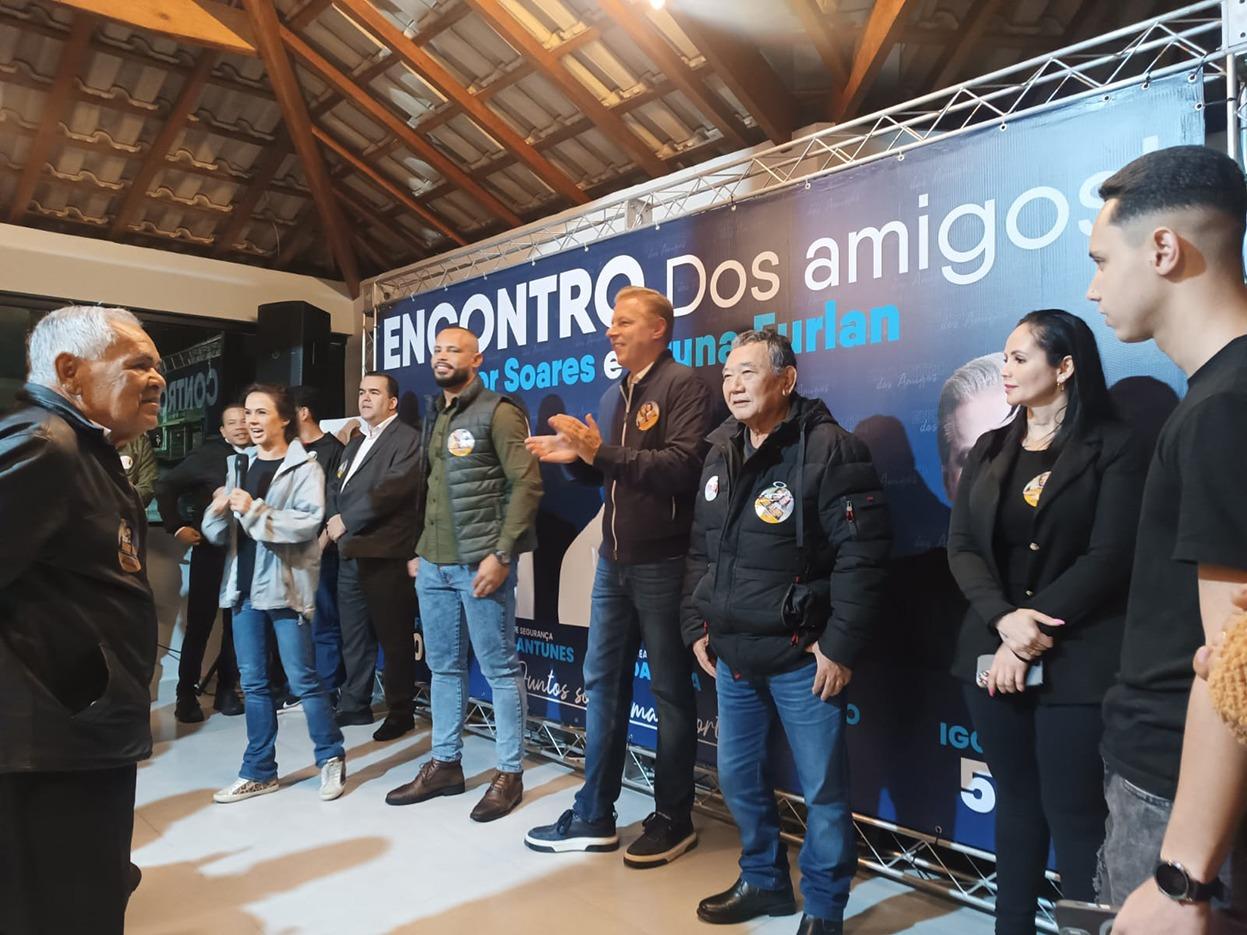 EVENTO POLÍTICO EVIDENCIA DOBRADA VITORIOSA IGOR SOARES DEP. FEDERAL E BRUNA FURLAN DEP. ESTADUAL. 