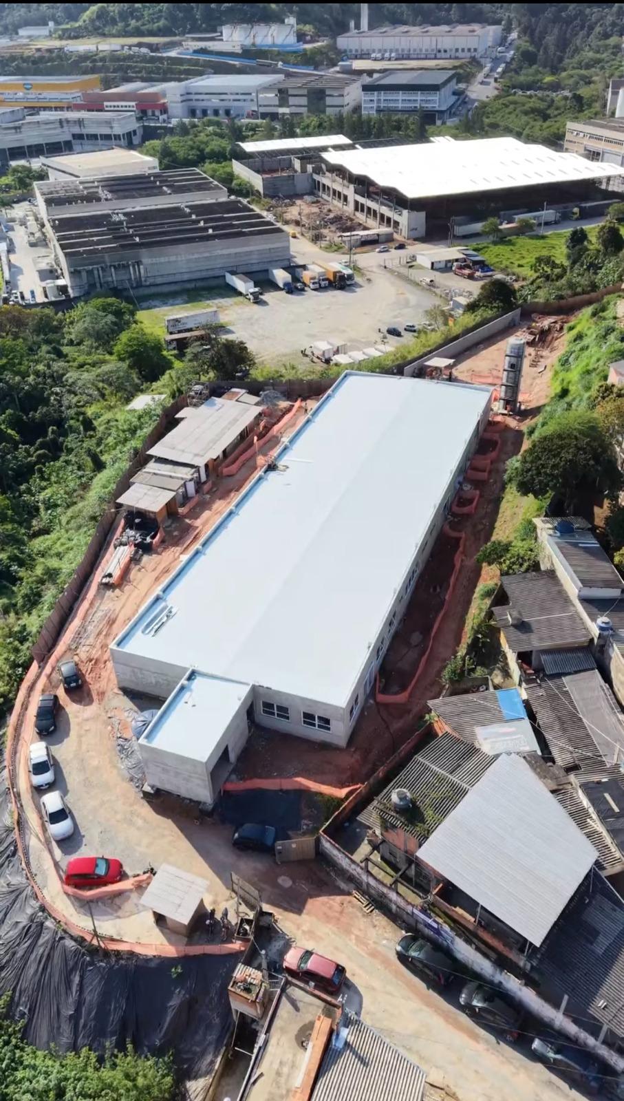 Jandira avança nas obras da EMEB Ouro Verde e unidade escolar chega à fase de acabamento